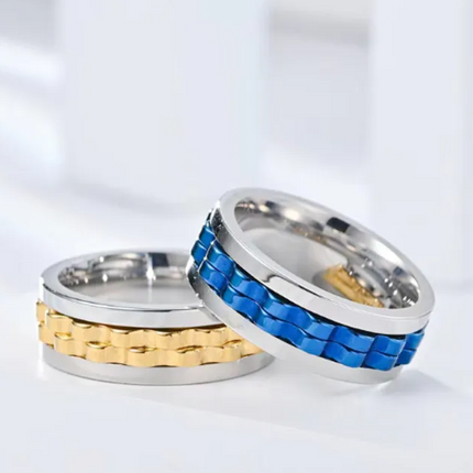 Trending-Buy Titanium Gear Fidget Ring – Stress Relief & Durable Spinn