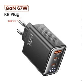 Xingrui Series Fast Charging Black Charger with Digital Display