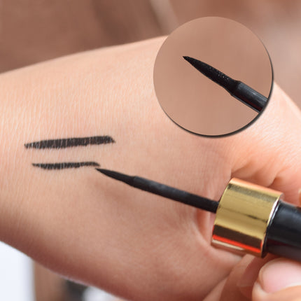 Quick Dry Liquid Eyeliner Pen - 12ml, Hard Tip Applicator