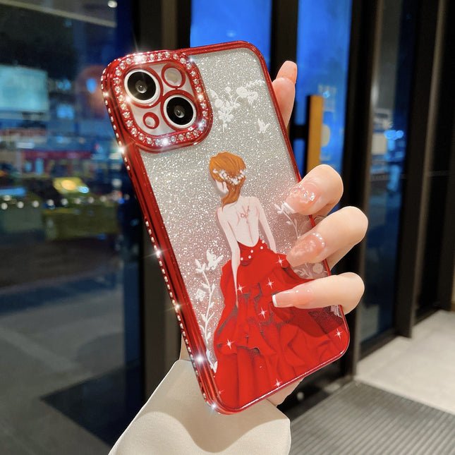 Luxury Glitter Gradient Rhinestone Phone Case - Shockproof