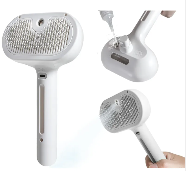Pet Hair Spray Brush – Easy Grooming & Fur Removal Tool