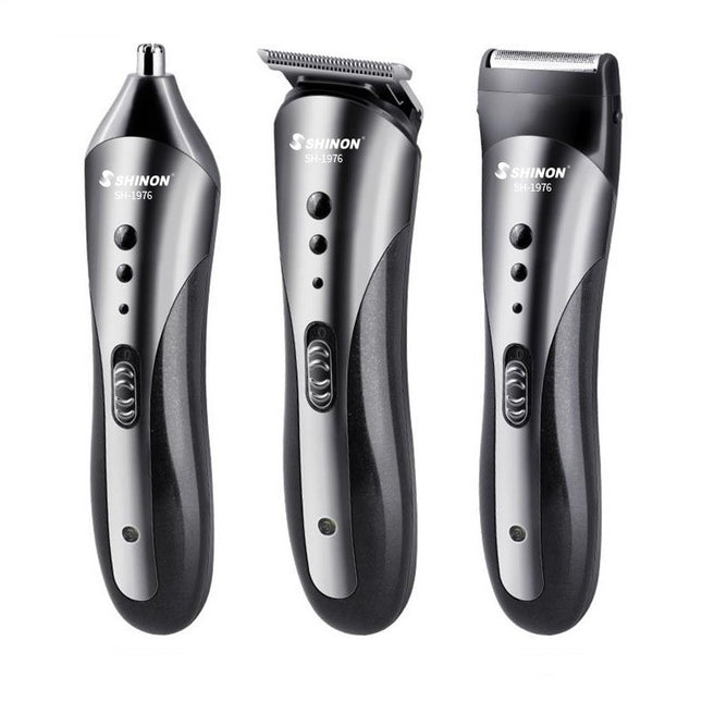 Men's 3-in-1 Grooming Set with Trimmer & Shaver