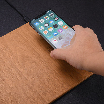 Wooden Wireless Charger with Fast Charging & Eco-Friendly