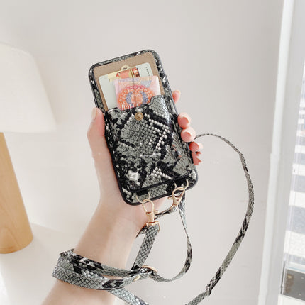 Diagonal Mobile Phone Leather Case with Card Slots & Durability