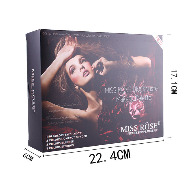 Blush Make-Up Box with Mirror & Blush Brush Included