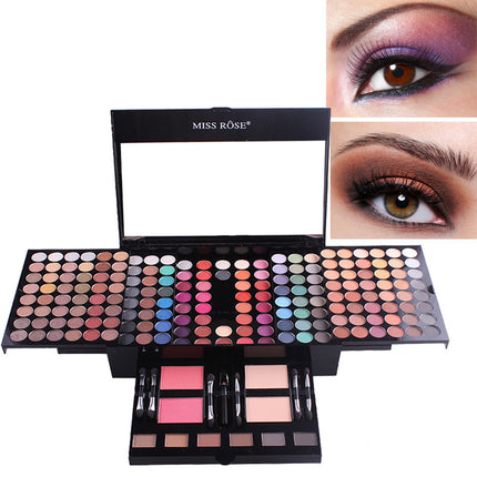 Blush Make-Up Box with Mirror & Blush Brush Included