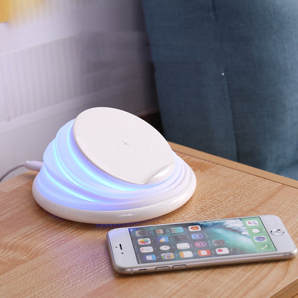 Fast Wireless Charger with Overcharge Protection & LED In