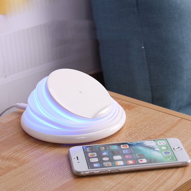 Fast Wireless Charger with Overcharge Protection & LED In