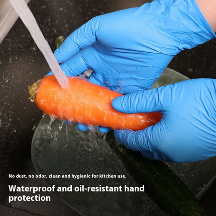 Disposable Thickened Nitrile Gloves - Food Grade, Waterpr