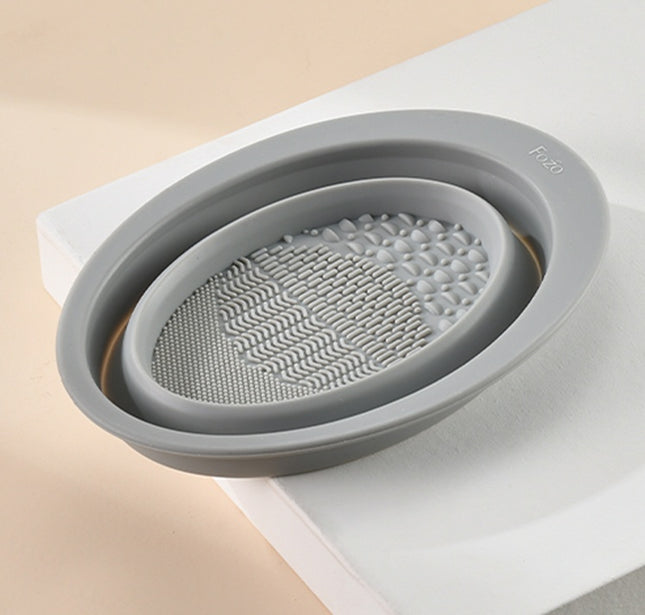 Silicone Makeup Brush Cleaning Pad with Textured Surface