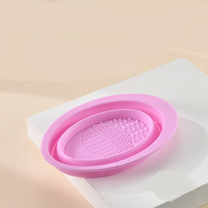 Silicone Makeup Brush Cleaning Pad with Textured Surface