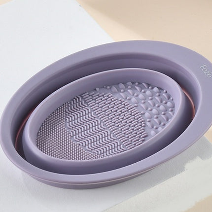 Silicone Makeup Brush Cleaning Pad with Textured Surface