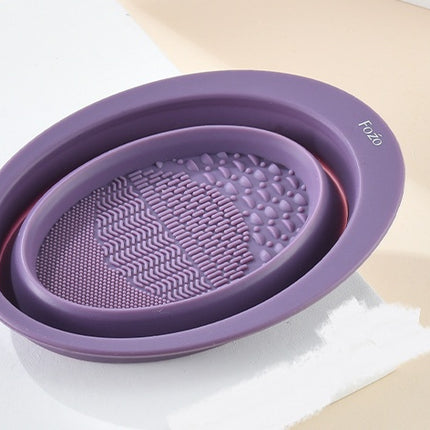 Silicone Makeup Brush Cleaning Pad with Textured Surface