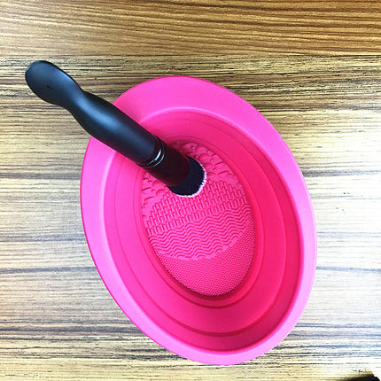 Silicone Makeup Brush Cleaning Pad with Textured Surface