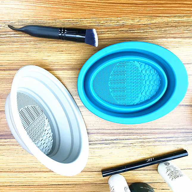 Silicone Makeup Brush Cleaning Pad with Textured Surface