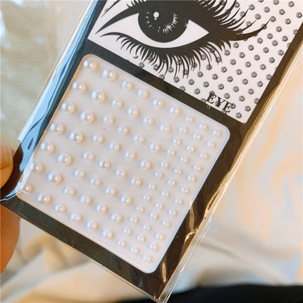 Pearl Eye and Face Decoration Makeup Stickers, Easy Appli
