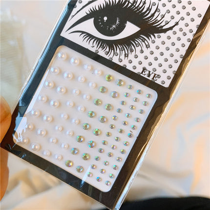 Pearl Eye and Face Decoration Makeup Stickers, Easy Appli