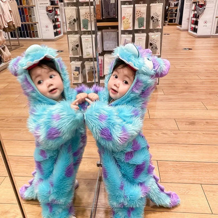 Hooded Animal Baby Jumpsuit – Soft Zipper Romper with Pockets