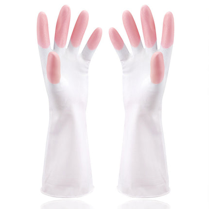 Waterproof Rubber Latex Dishwashing Gloves - Durable | Kitchen Wash Golves