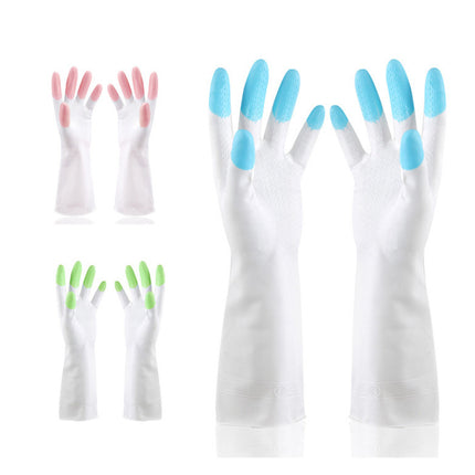 Waterproof Rubber Latex Dishwashing Gloves - Durable | Kitchen Wash Golves