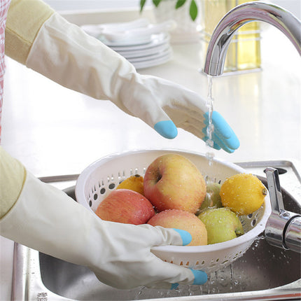 Waterproof Rubber Latex Dishwashing Gloves - Durable | Kitchen Wash Golves