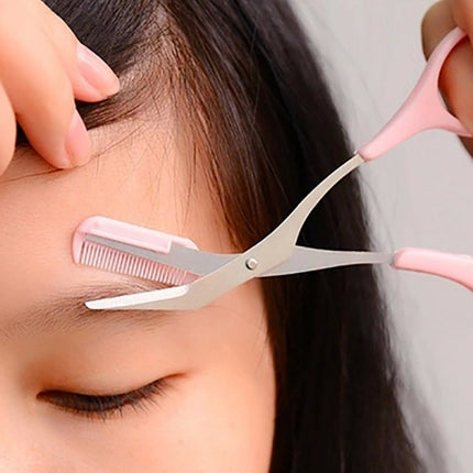 Precision Eyebrow Scissors with Comb for Perfect Shaping
