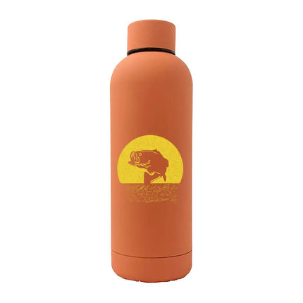 17oz Stainless Steel Water Bottle – Leakproof with Rubberized Grip