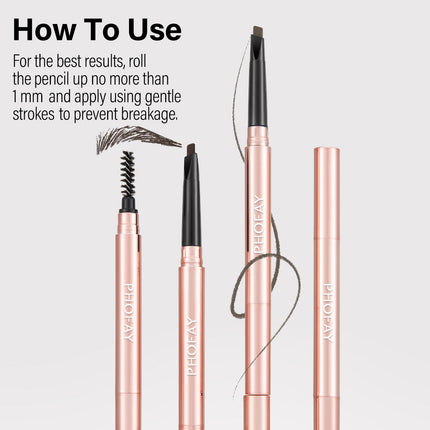 PHOFAY Triangular Eyebrow Pencil - Waterproof & Long-Lasting Formula