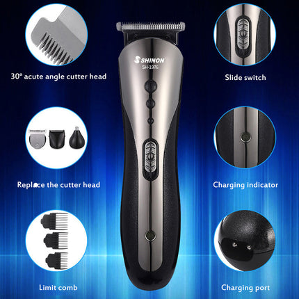 Men's 3-in-1 Grooming Set with Trimmer & Shaver