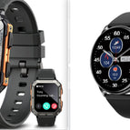 Bundle 1 (Steel Rugged Orange + Smart Watch Black)