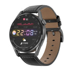 Black Body + Black Leather Strap