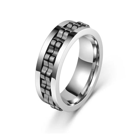 Trending-Buy Titanium Gear Fidget Ring – Stress Relief & Durable Spinn