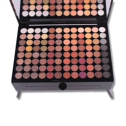 Blush Make-Up Box with Mirror & Blush Brush Included