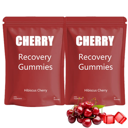 Cherry Recharge Energy Gummies - Dual Pack, Vegan & Natur