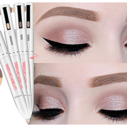 3-in-1 Foldable Eyebrow Shaping Set with Adjustable Stenc