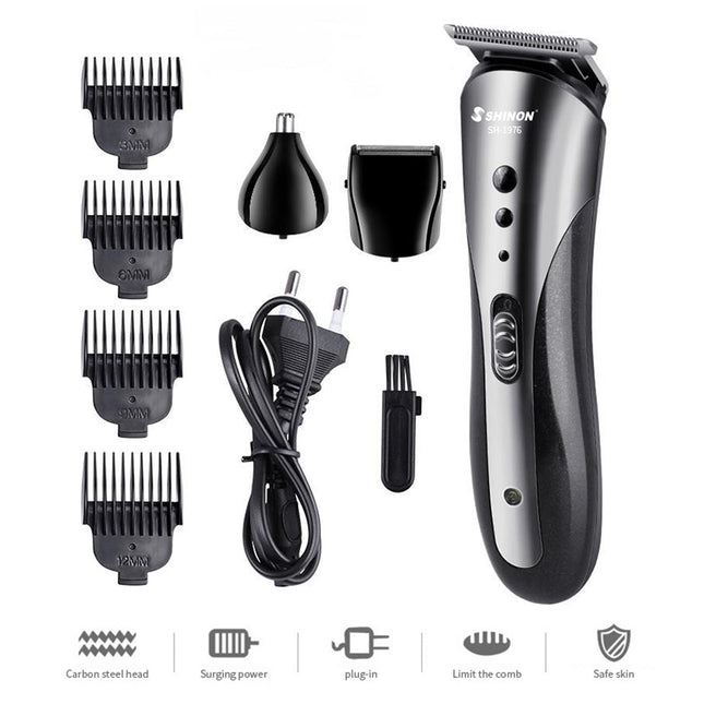 Men's 3-in-1 Grooming Set with Trimmer & Shaver