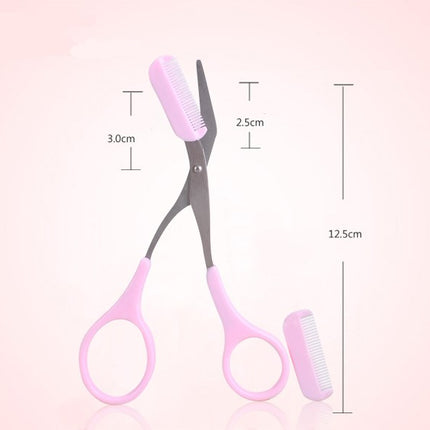 Precision Eyebrow Scissors with Comb for Perfect Shaping