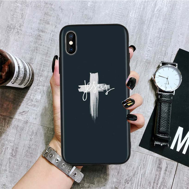 Jesus Cross Mobile Phone Case - Durable & Stylish Design