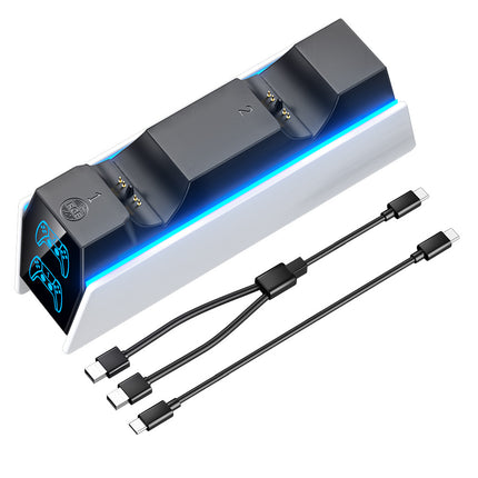 Wireless Gamepad Charger with RGB LED Indicator Light