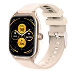 Golden silicone strap