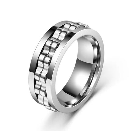 Trending-Buy Titanium Gear Fidget Ring – Stress Relief & Durable Spinn