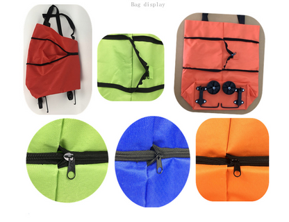 Premium Folding Shopping Cart with Wheels