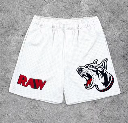 Men’s Y2K Graphic Gym Shorts – Quick-Dry Breathable Shorts with Pockets