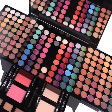 Blush Make-Up Box with Mirror & Blush Brush Included