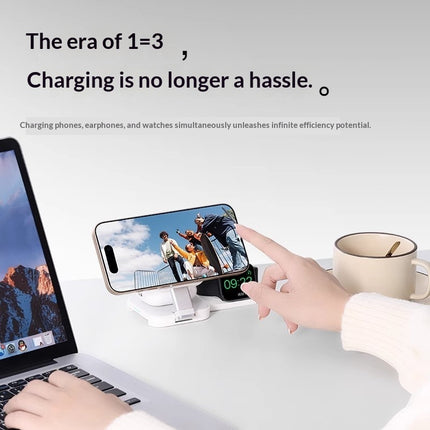3-in-1 Wireless Charger, Magnetic Fast Charging, Portable