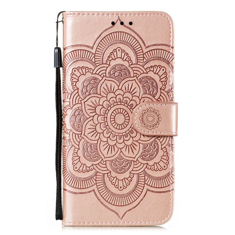 Mandala Leather Phone Case - Durable & Stylish Protection
