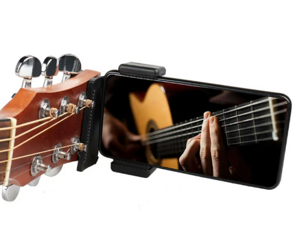Adjustable Phone Guitar Clip Stand – Secure Grip Flexible Mount