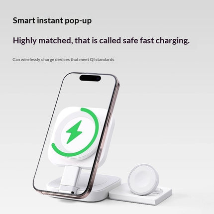 3-in-1 Wireless Charger, Magnetic Fast Charging, Portable