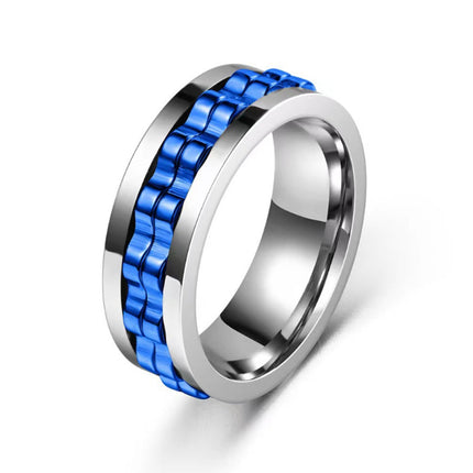 Trending-Buy Titanium Gear Fidget Ring – Stress Relief & Durable Spinn