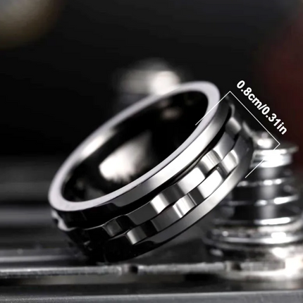 Trending-Buy Titanium Gear Fidget Ring – Stress Relief & Durable Spinn